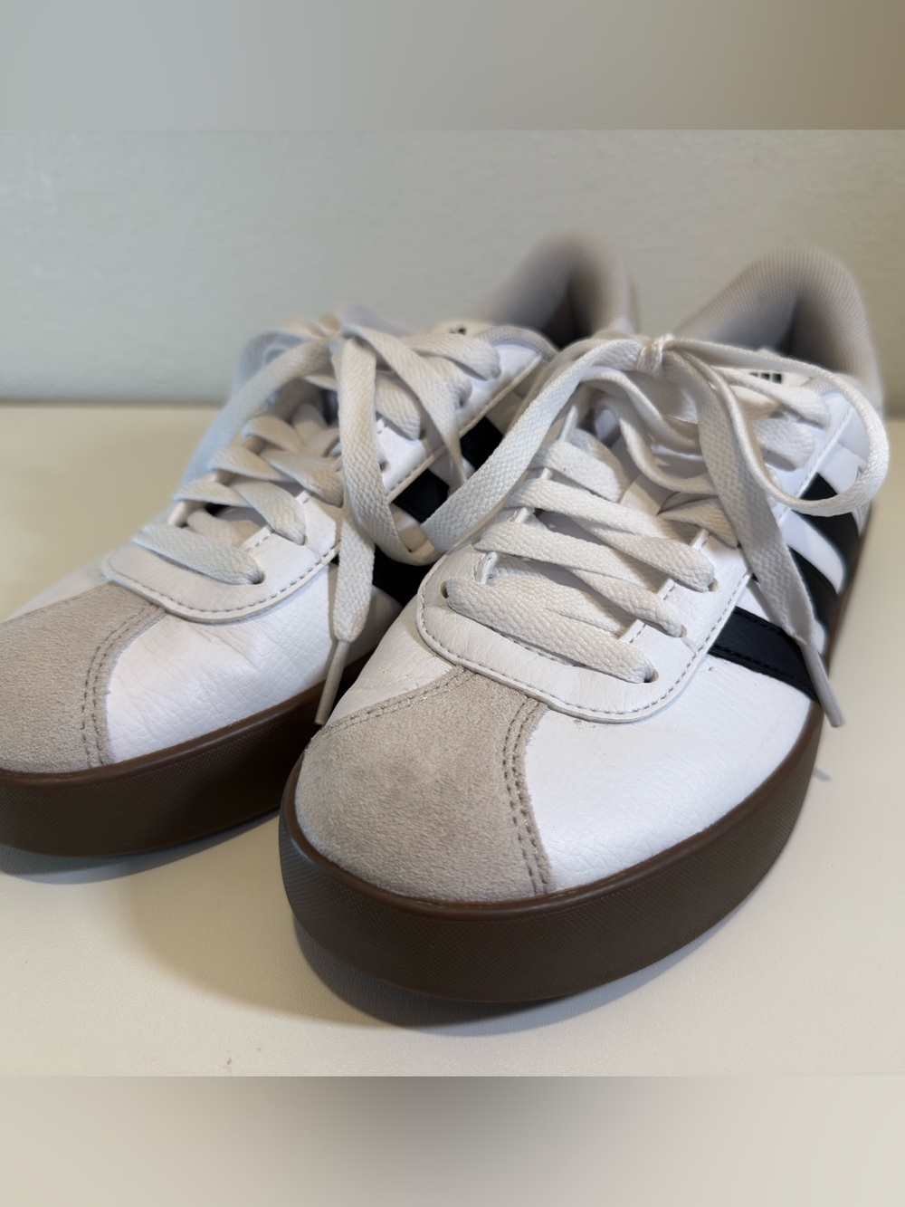 Adidas VL Court 3.0 White and Black Low-Top Sneaker